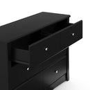 Storkcraft Crescent 6 Drawer Bedroom Dresser (Black) – GREENGUARD Gold Certified, Nursery Dresser for Kids Bedroom by TinyTreasures Baby Boutique
