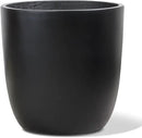Concrete Planter Outdoor Indoor, Large Cement Plant Pots for Trees Flowers (Black, 18 inch) by GreenHaven Gardens