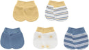 Baby Hat and Mittens Set Cotton Newborn Baby Hats Caps for Boys and Girls, 0-6 Months by TinyTreasures Baby Boutique