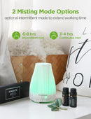 InnoGear Essential Oil Diffuser with Oils, 100ml Aromatherapy Diffuser with 6 Essential Oils Set, Aroma Cool Mist Humidifier Gift Set, Grey Wood Grain by TinyTreasures Baby Boutique