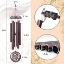 45inch Personalized Wind Chimes, Metal Memorial Wind Chimes, Heart Butterfly Wind Chime for Loss of Loved Dad/Mom, Sympathy Memorial Gifts Wind Chime Deep Tone Outdoor Decorations by CozyNest Decor