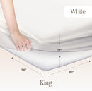 Organic Waterproof Mattress Protector King Size - 100% Waterproof Mattress Pad with Extra Soft Quiet & Breathable Triple Layer Protection - GOTS Certified Machine Washable Deep Pocket Design (King) by TinyTreasures Baby Boutique