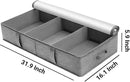 2 Packs Under Bed Storage Containers, Foldable Clothes Draw Organizers with Adjustable Dividers, Handles, Clear Window, Closet Storage Bins for Clothing, Shoes, Blankets by CozyNest Decor