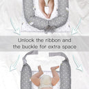 Lounger for Newborn, Newborn Lounger for 0-24 Months, Breathable & Portable Infant Nest - Soft Infant Floor Seat Cover for Travel (Triangle) by TinyTreasures Baby Boutique