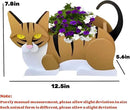 Orange and White Cat Planter Plant Pots,Cute Garden Dog Flower Planter,Dog Planters Birthday Gifts for Women,Office,Indoor/Outdoor Decor(12.5 * 5.6 * 7.8in) by GreenHaven Gardens