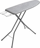 APEXCHASER Full Size Ironing Board with Iron Rest, Lightweight Iron Board with Height Adjustable, Extra Thick Heat-Resistant Cover with Padding, Heavy-Duty Sturdy Metal Legs, 43x13 Grey by CozyNest Decor