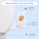 TUSHY Classic 3.0 Non-Electric Bidet Attachment | Self Cleaning Sprayer, Adjustable Water Pressure Nozzle, Angle Control. Fast & Easy DIY Installation. Universal Slim Fit. (Blue/Bamboo) by CozyNest Decor
