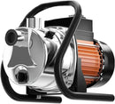 1.6 HP Portable Water Transfer Pump 1800 GPH Shallow Well Pump Garden Booster Sprinkler Pumps for Irrigation Lawn Farm Water Removal with Adapters, Orange by GreenHaven Gardens