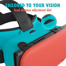 Orzly VR Headset Designed for Nintendo Switch & Switch OLED Console with Adjustable Lens for a Virtual Reality Gaming Experience and for Labo VR - Colour Pop - Gift Boxed Edition Tanami by TinyTreasures Baby Boutique