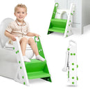 Potty Training Seat, Upgrade Foldable Step Stool, Climbable and Easy to Carry Handles, Adjustable for Different Toilet Heights, Attachment with Stable Structure for Boys and Girls by TinyTreasures Baby Boutique