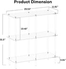 Acrylic Console Table, 29.53" Modern Entryway Table with Storage Shelves, 3 Tier Layer Storage for Foyer, Living Room, Clear. by CozyNest Decor