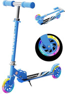 Scooter for Kids Ages 3+, 2 Wheels Kids Kick Scooter with Led Light Up & 3 Levels Adjustable, Lightweight Foldable for Boys&Girls by TinyTreasures Baby Boutique