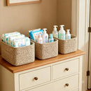 Small Cotton Rope Basket – Storage Bin for Organizing (10.6" x 6.7" x 6.7"), Bathroom Storage Basket for Shelf, Counter & Closet（Beige） by GreenHaven Gardens