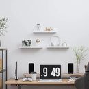 Giftgarden 16 Inch White Floating Shelves for Wall Mount, Modern Wood Wall Shelf Ledge for Bathroom Bedroom Living Room Kitchen Nursery Storage, Set of 3 Different Sizes by CozyNest Decor