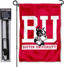 College Flags & Banners Co. Boston Terriers Garden Flag with Pole Stand Holder by GreenHaven Gardens
