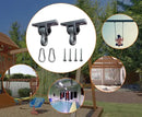 Heavy Duty Bronze Swing Hangers Screws Bolts Included Over 5000 lb Capacity Playground Porch Yoga Seat Trapeze Wooden Sets Indoor Outdoor (4 Pack) by GreenHaven Gardens