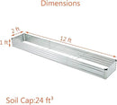 12x2x1ft(2 Pack) Galvanized Raised Garden Bed,Outdoor Planter Box Metal Patio Kit Planting Bed for Vegetables Flowers and Succulents,Silver by GreenHaven Gardens