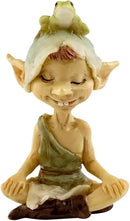 Top Collection Miniature Fairy Garden and Terrarium Pixie Meditating with Frog Figurine by GreenHaven Gardens