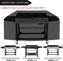 Grill Cover for Royal Gourmet GD401 GD402 4-Burner Gas Grill Griddle Combo,Outdoor Flat Top Griddle Cover for Royal Gourmet GD401C GD403 4 Burner Griddle - 66 X 23 X 36 Inch by GreenHaven Gardens
