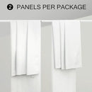 Extra Long Blackout White Curtains for 10 Foot High Living Room Darkening Large Window Pocket Back Tab Linen Drapes 120 Inches Long 2 Panels Set Noise Cancelling Thermal Light Blocking Luxury Stunning by CozyNest Decor