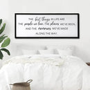 The Best Things in Life Framed Wall Art, 32''×12'' Rustic The Best Things in Life Sign for God Jesus Christ Prayer, Horizontal Holy Inspirational Family Home Decor by CozyNest Decor