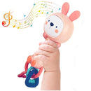 Baby Music Rattle, Teething Toys for Infants 6-12-18 Months Toddlers, Light-Up & Chew Sensory Toys for Baby Boy Girl Gifts (Rabbit) by TinyTreasures Baby Boutique