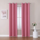 ChrisDowa Blackout Curtains 72 inches Long for Bedroom - 2 Panels Set Grommet Thermal Insulated Room Darkening Curtains for Living Room (Pink, 42 x 72 Inch) by CozyNest Decor