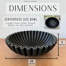 OAKOA Concrete Black Decorative Bowl for Home Decor - Black Bowl Decor - Modern Coffee Table Key Bowl for Entryway Table by CozyNest Decor
