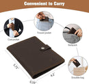 Jack&Chris Genuine Leather Passport Holder For Travel, RFID Blocking Handmade Passport Holder with Card Case Organized & Safe, Quality Travel Essentials for Women and Men for Gifting, Coffee by TinyTreasures Baby Boutique