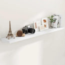 72 Inch Floating Shelves White, 72 x 9 Rustic Wooden Fireplace Mantel, 9 Inch Floating Shelf for Wall, Farmhouse Wall Shelves for Home Storage & Display by CozyNest Decor