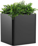 Large Metal Square Planter 26" L x 26" W x 26" H,Steel Planters for Outdoor Plants,Cube Planters for Outdoor Porch,Patio,Garden by CozyNest Decor