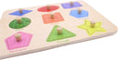 Aile Toddler Wooden Preschool Learning Shape Peg Puzzle Board Toys by TinyTreasures Baby Boutique