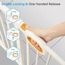 Owlie Adjustable Safety Gate for Stairs - 29-57'' Wide, 30.5'' Tall, No Drilling, Pressure Mount, White by TinyTreasures Baby Boutique