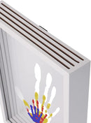 CHERRY CHEERS Family Handprint Kit with Light, Handprint Keepsake Frame, Wooden Led Light, Easy Install, No Need Screw etc, Non-Toxic Paints (White) by TinyTreasures Baby Boutique