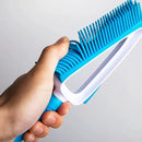 Pet Rubber Brush with Mini Dustpan,Dog Cat Hair Removal Brush with Squeegee,Portable Small Carpet Brush for Clothes,Cars,Sofa,Bed Sheet by CozyNest Decor