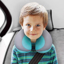 MOOB Carseat Pillow for Toddlers,Pillow for Baby Car Seat Comfortably Designed for Head, Neck, and Chin Support - Kids Neck Pillows for Travel Gifts for Toddler/Child/Kids,Yellow + Grey Blue by TinyTreasures Baby Boutique