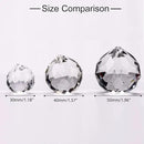 MerryNine 6 Pcs Clear Crystal Ball Prism Sun Shine Catcher Rainbow Pendants Maker, Hanging Crystals Prisms for Windows, for Feng Shui (30mm/40mm/50mm 6Pack) by GreenHaven Gardens