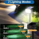 Solar Spot Lights Outdoor Waterproof IP65, 6 Pack Landscape Spotlights with 46 LEDs, 3 Modes Auto On/Off Solar Powered Flood Lights for Outside Pathway, Yard, Garden, Walkway (Cool White) by CozyNest Decor