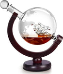 Whiskey Decanter for Men, Whiskey Globe Decanter for Liquor, Bourbon, Vodka, Cocktails, Scotch liquor decanter for Men Father's Day Anniversary Unique Gifts - 850ml by CozyNest Decor