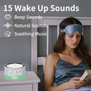 Brown Noise Machine Alarm Clock Sound White Noise Machine Night Light with 30 Sleeping Sounds for Baby Kids Adults 2 Alarms Backup Battery 32 Level Volume 15 Wake up Sounds for Mild Heavy Sleeper by TinyTreasures Baby Boutique