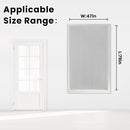 self Adhesive Curtains Portable Blackout Curtain Simple and Easy to Install Bedroom Window Thermal Lnsulated Kitchen Room Darkening Black Small Drapes, 47" W X 79" L, White, 1 Panel by TinyTreasures Baby Boutique