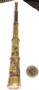 Rare Brass Telescope Spyglass - East India Company 1818 Tracker Vintage Pirate Spyglass Scope Antique 32" Large Handstitched Leather Gift Box (BT-EIC-32) by TinyTreasures Baby Boutique
