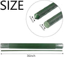 Garden Plant Stakes 36 Inch 3Ft Steel Plant Stick Support, 25 Pack Tomato Stakes for Growing Climbing Plants, Potted Plants, Tomatoes, Trees, Cucumber, Beans, Fences Poles by CozyNest Decor