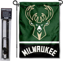 WinCraft Milwaukee Bucks Garden Flag with Stand Holder by GreenHaven Gardens
