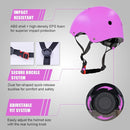 Kids Bike Helmet and Pads Set for Ages 2–14, CPSC Certified Adjustable Helmet with Knee Elbow Wrist Guards, for Skateboard, Scooter, Skating, Rollerblading, Multi-Sport Protective Gear by TinyTreasures Baby Boutique