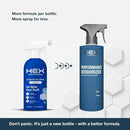 HEX Performance Deodorizing Spray, Fresh, 44oz (Pack of 2) - Awesome for Shoes, Gear, Activewear & Fabrics, Yoga Mats & Gym Equipment, Carpet, Pets, Odor Eliminator & Fabric Refresher Spray by CozyNest Decor