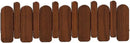 Wall Mounted Piano Key Hanger | Flip Style Hook | Entrance Wall Art Hook, Made of Oak Wood (3 Times Painted, 4 Times Polished) (Arc Walnut, 6Hooks) by CozyNest Decor