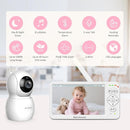 6" Big Screen Baby Monitor with Camera and Audio, 1000ft Long Range No WiFi, 2-Way Talk, 8 Lullabies, ECO Mode, Infrared Night Vision, 150 Languages, Baby Shower,Baby Register Gift by TinyTreasures Baby Boutique