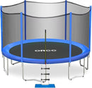 ORCC 1200LBS Weight Capacity Trampoline 16 15 14 12 10 8FT Outdoor Yard Trampolines for Kids Adults Outdoor Yard Trampolines for Kids Adults by TinyTreasures Baby Boutique