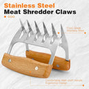 2 PCS Meat Shredder Claws, Stainless Steel Meat Claws, Metal Pulled Pork with Handle Turkey Pork Chicken Shredder Tool Accessories for Men Grilling Cooking BBQ Serving by GreenHaven Gardens